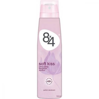 8X4 Soft Kiss Sprey Deodorant 150 ml Kadın - 1
