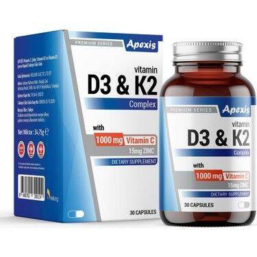 Apexis D3 & K2 Complex 30 Kapsül - 1