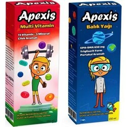 Apexis Multivitamin 150 ml+ Balık yağı 150 ml
