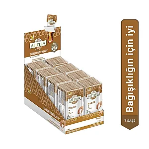 Apitera PROP Doğal Bal, C Vitamini ve 175 mg Propolis İçeren Takviye Edici 56'lı Saşe