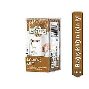Apitera PROP Doğal Bal, C Vitamini ve 175 mg Propolis İçeren Takviye Edici 7’li Saşe