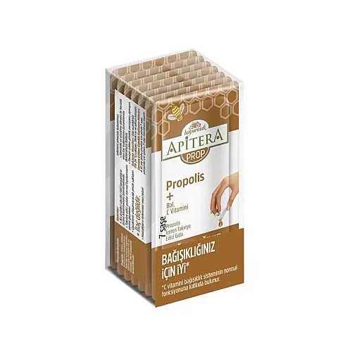 Apitera PROP Doğal Bal, C Vitamini ve 175 mg Propolis İçeren Takviye Edici 7’li Saşe - 2