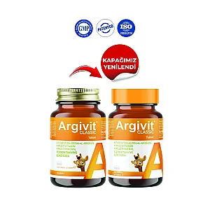 Argivit Classic Fosfotidilserin, L-Arjinin, Multivitamin ve Multimineral İçeren Tablet 30 Tablet - 2