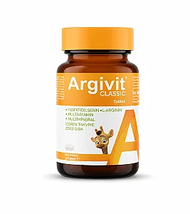 Argivit Classic Fosfotidilserin, L-Arjinin, Multivitamin ve Multimineral İçeren Tablet 30 Tablet