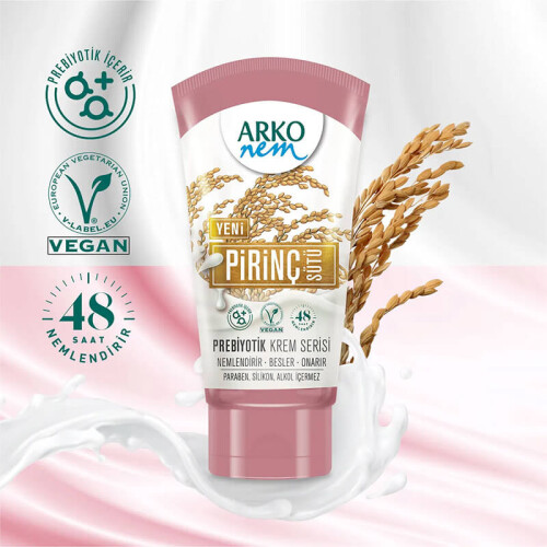 Arko Nem Prebiyotik Krem Serisi Pirinç Sütü 60 ml - 2