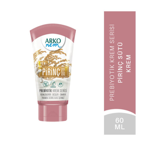 Arko Nem Prebiyotik Krem Serisi Pirinç Sütü 60 ml - 1