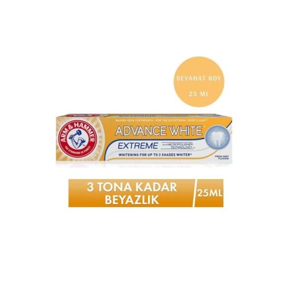 Arm & Hammer 3 Tona Kadar Beyazlatıcı Diş Macunu 25 ml - 1