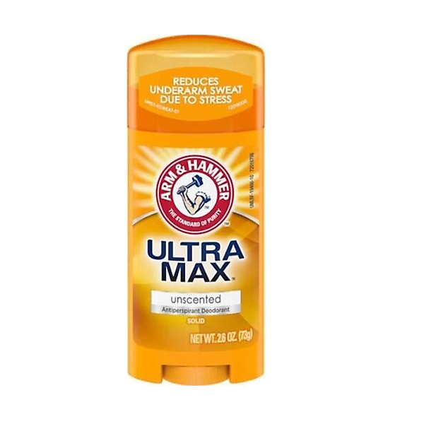 Arm Hammer Ultra Max Unscented Antiperspirant Deodorant Stick 73gr - 1