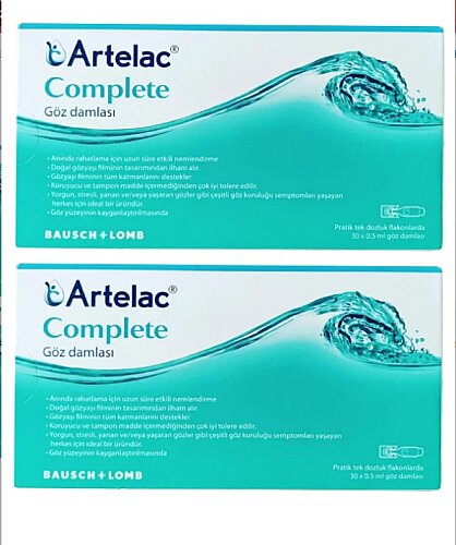 Artelac Complete Göz Damlası 30 x 0,5 ml 2 Adet - 1