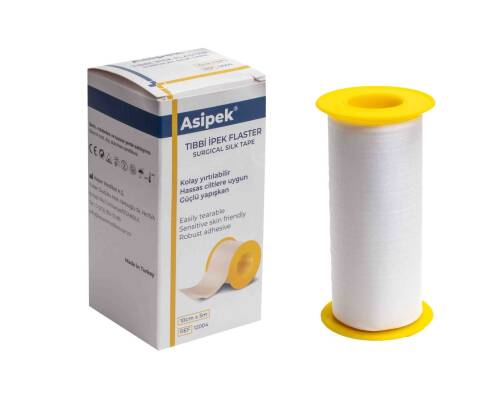 Asipek İpek Tıbbi Flaster 5 cm x 10 m - 1