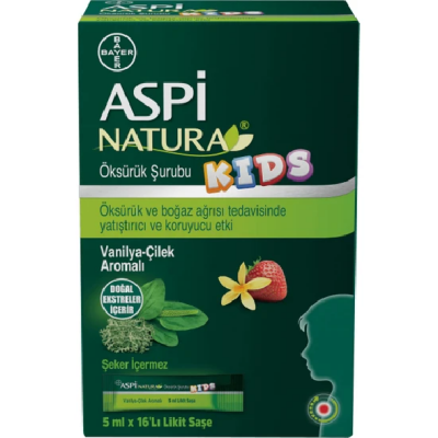 Aspinatura Kids Öksürük Şurubu 5 ml x 16 Saşe - 1