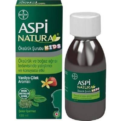 Aspinatura Kids Öksürük Şurubu Vanilya & Çilek 120 ml - 1