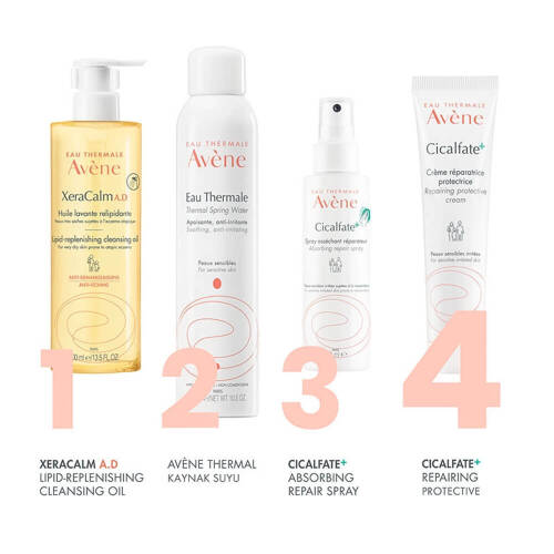 Avene Cicalfate Protective Bakım Kremi 100ml & Termal Su 50ml - 4