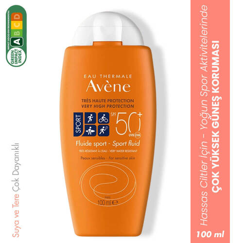 Avene Fluid Sport Güneş Koruyucu Krem SPF 50 100 ml - 1