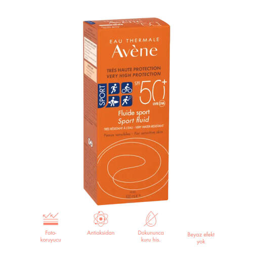 Avene Fluid Sport Güneş Koruyucu Krem SPF 50 100 ml - 6