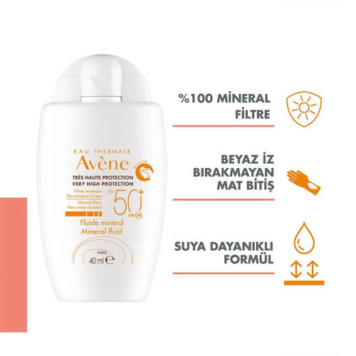 Avene Fluide Mineral SPF 50+ 40 ml - 3