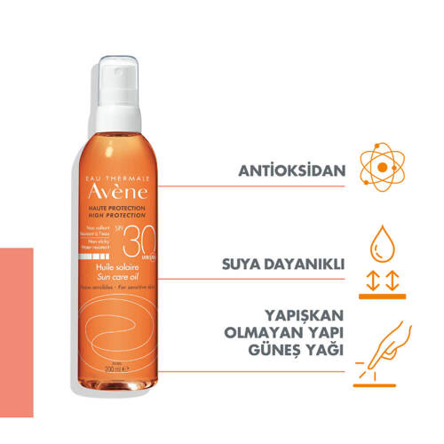 Avene Huile Solaire Sprey Güneş Yağı SPF30 200 ml - 2