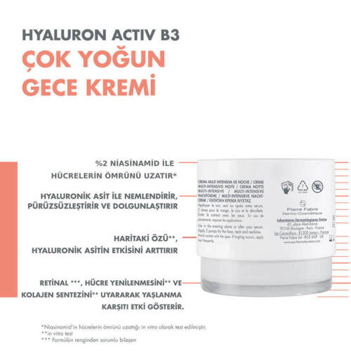 Avene Hyaluron Activ B3 Çok Yoğun Gece Kremi 40 ml - 3