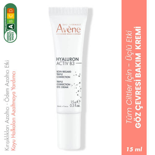 Avene Hyaluron Activ B3 Üçlü Düzeltici Gözaltı Kremi 15 ml - 1