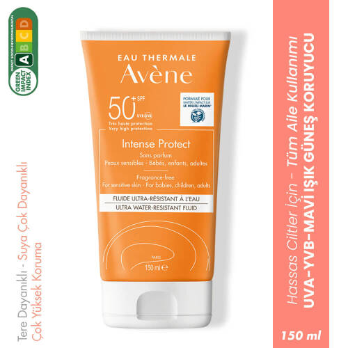 Avene Intense Protect Ultra Water Resistant Fluide SPF50+ 150 ml - 1
