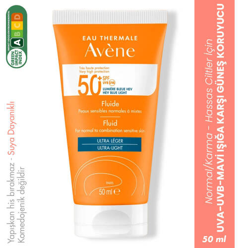 Avene Solaire SPF50+ Fluid Ultra Light 50 ml - 1