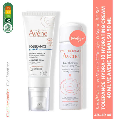 Avene Tolerance Hydra-10 Hydrating Cream 40 ML Termal Su 50 ML Hediyeli - 1