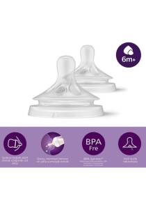 Avent Natural Response Biberon Emziği 6 Numara 6+ Ay 2'li