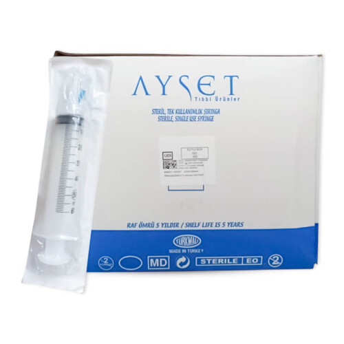 Ayset Beslenme Enjektörü 50 cc 3 Parça Çam Uçlu 70'li - 1
