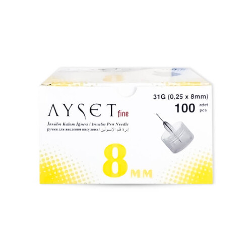Ayset Fine 31G İğne Ucu 8mm - 1
