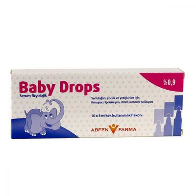 Baby Drops Serum Fizyolojik 10 x 5 ml Flakon - 1