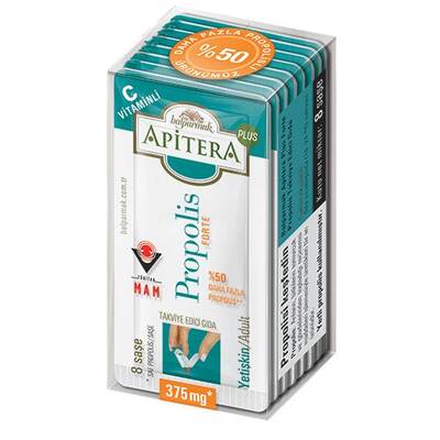 Balparmak Apitera Plus Forte Propolis C Vitaminli 375 mg x 8 Şase - 1
