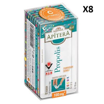 Balparmak Apitera Propolis Plus C Vitaminli Çocuk 100 mg x 8 Şase 8'li - 1