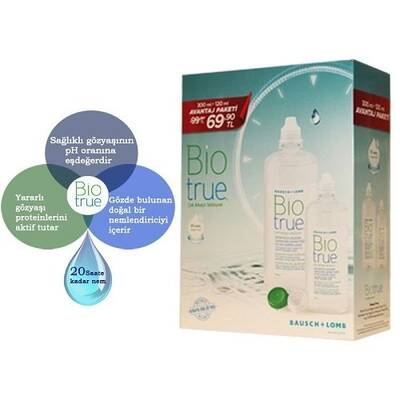 Bausch Biotrue+ Lens Solusyonu Fırsat Paketi - 300 ml + 120 ml - 1