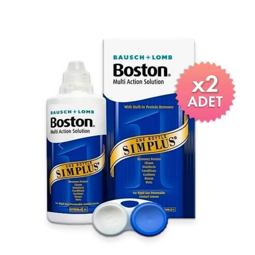 Bausch & Lomb Boston Multi Action Simplus Sert Lens Solüsyonu 120 ml x 2 - 1