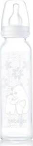 Bebedor Isıya Dirençli Cam Biberon (Beyaz) 250 ml 41302