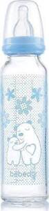 Bebedor Isıya Dirençli Cam Biberon (Mavi) 250 ml 41302