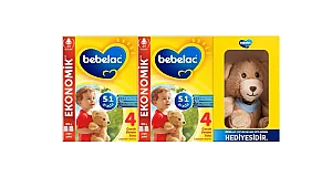Bebelac 4 Çocuk Devam Sütü 800 gr x 2 Adet +Ayıcık Hediyeli
