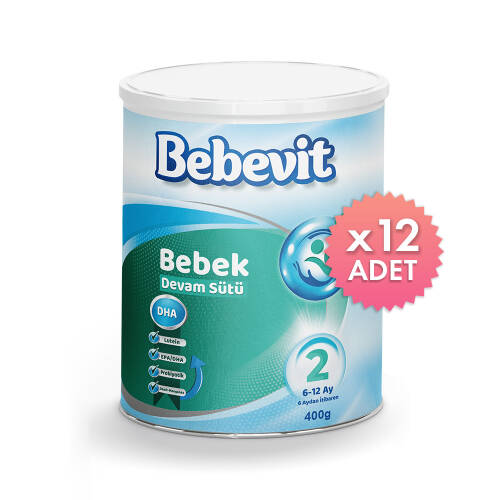 Bebevit 2 Bebek Maması 400 Gram 12 li - 1