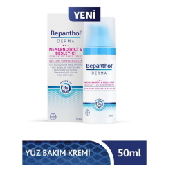 Bepanthol Derma Nemlendirici ve Besleyici Günlük Yüz Bakım Çok Kuru ve Hassas Ciltler 50 ml