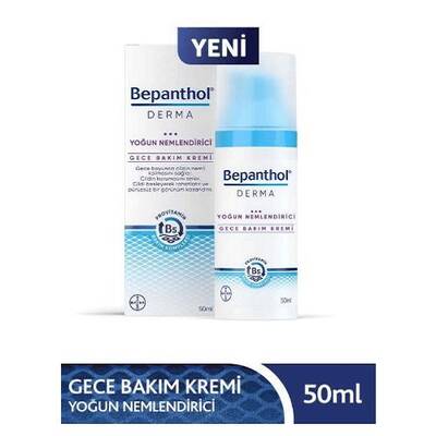 Bepanthol Derma Yoğun Nemlendirici Gece Bakım Kremi 50 ml - 1