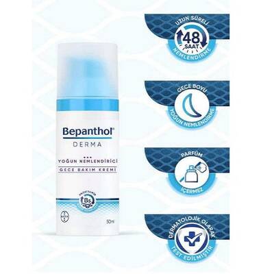 Bepanthol Derma Yoğun Nemlendirici Gece Bakım Kremi 50 ml - 5