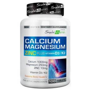 Suda Vitamin Calcium Magnesium Zinc K2 D3 100 Tablet