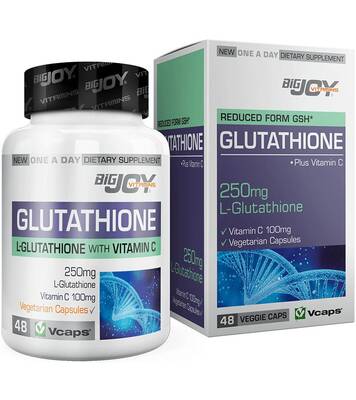 BigJoy Vitamins Glutathione Plus 250 mg 48 Kapsül - 1