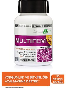 Suda Vitamin Multifem 50+ 50 Kapsül