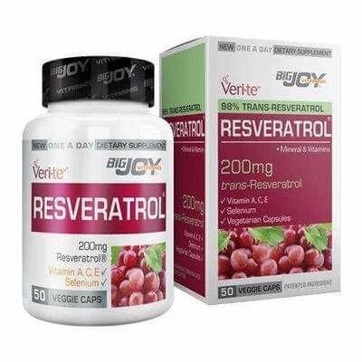 BigJoy Vitamins Resveratrol 200mg 50 Vegi Kapsül - 1