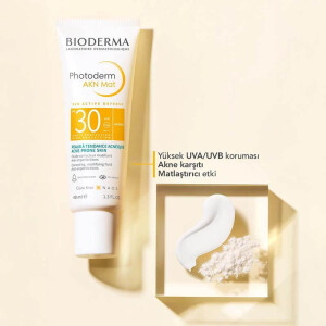 Bioderma AKN Mat SPF 30 Güneş Kremi 40 ml - 2