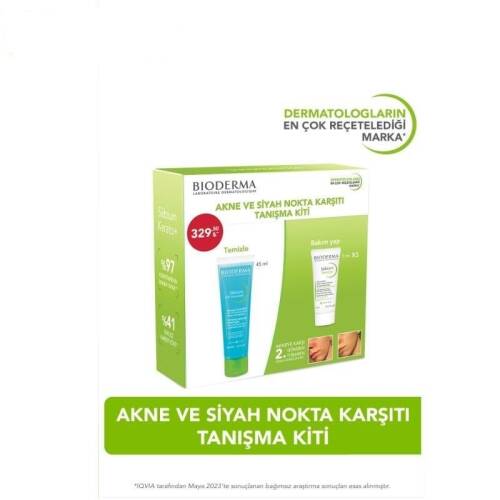 Bioderma Akne ve Siyah Nokta Karşıtı Tanışma Kiti - Sebium Jel 45 ml + Sebium Kerato 5 ml - 2