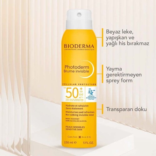Bioderma Photoderm Max Brume Solaire Sun Mist SPF50+ 150 ml - 3