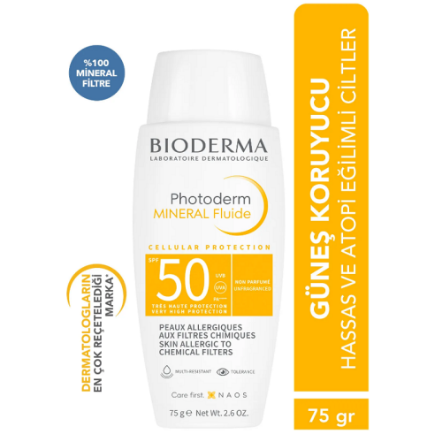 Bioderma Photoderm Mineral Fluide SPF50 75 ml - 1
