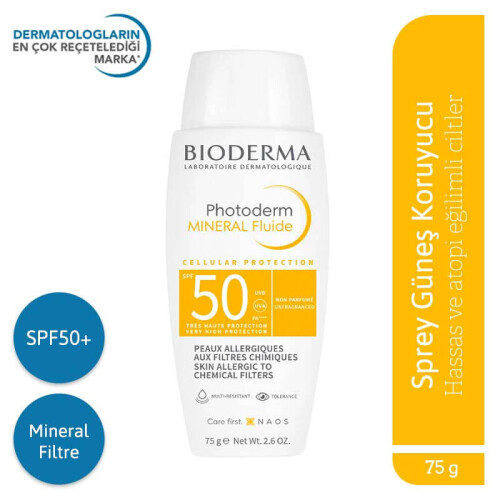 Bioderma Photoderm Mineral Fluide SPF50 75 ml - 1